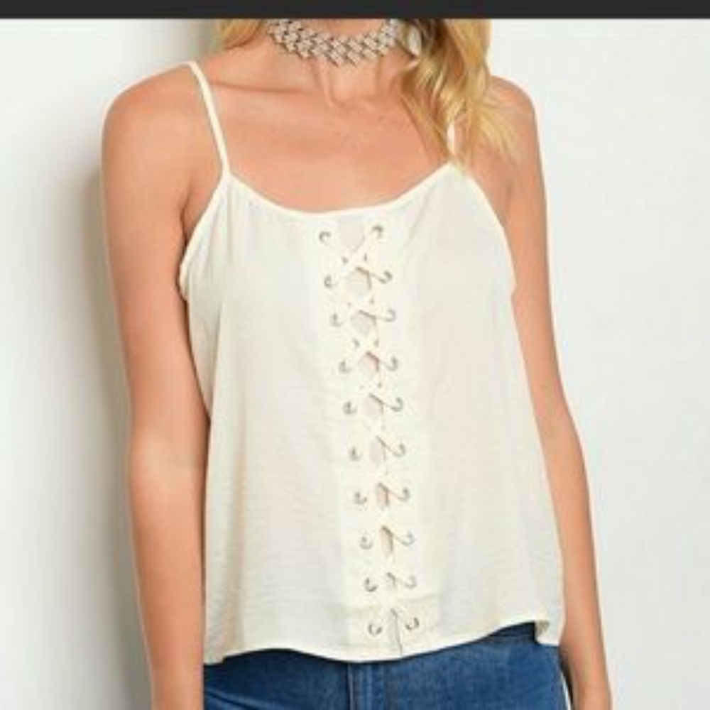 💋Spaghetti Cream Top💋